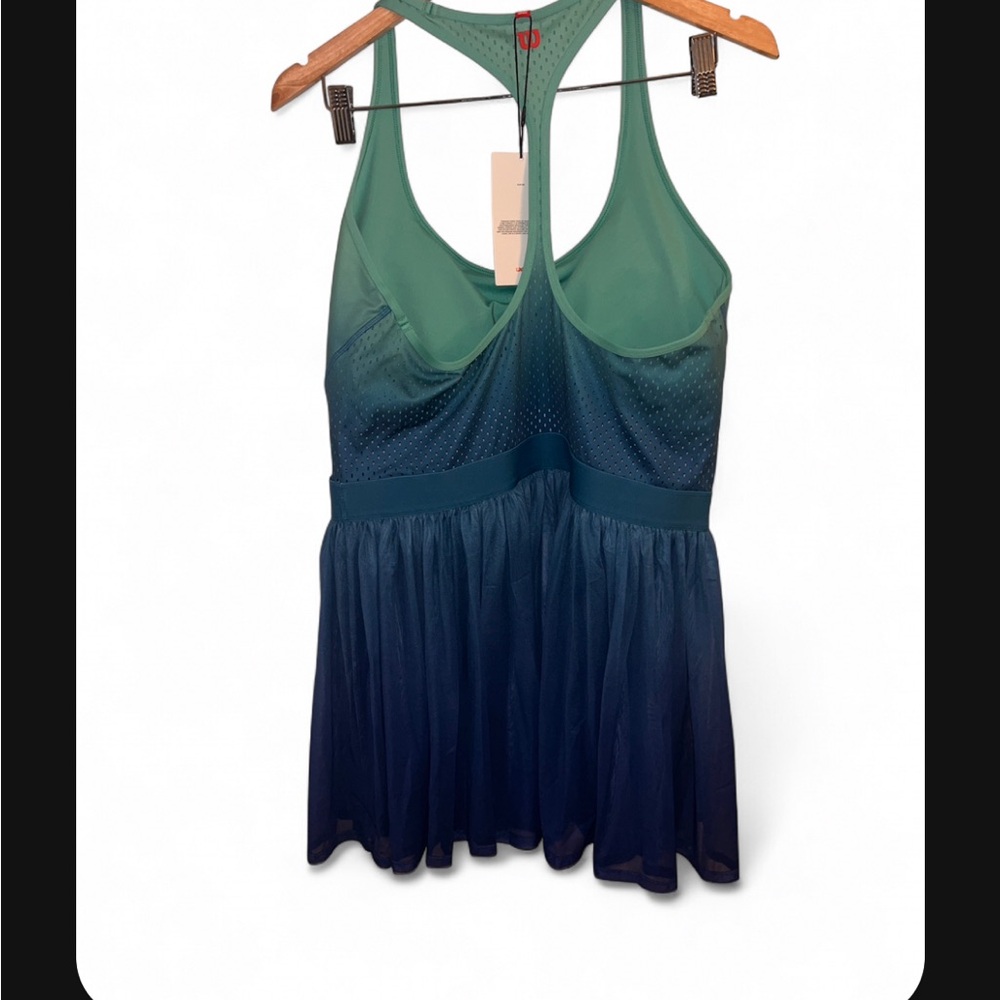 NWT Limited Edition Wilson Blue Ombre Athletic Tennis Dress - Picture 8 of 14